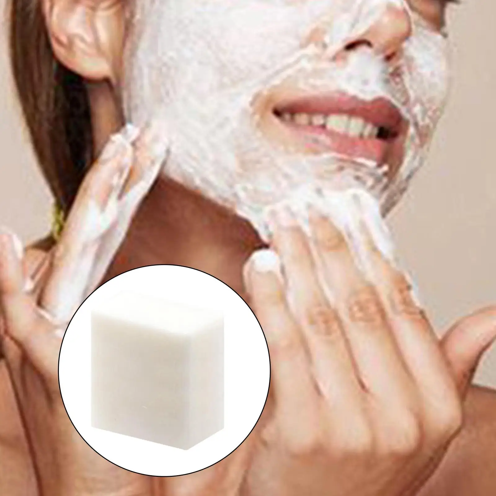 100g Silk Protein Soap Remove Blackheads Skin Repair Facial Cleaning Milk Soap Cleansing Bathing Exfoliator Moisturizing