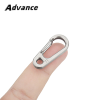 3pcs Wholesale Titanium Alloy Buckle Outdoor EDC Tool Keychain Brushed Surface