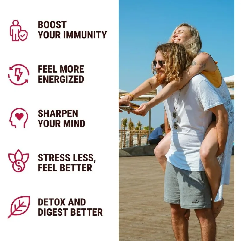 Shilajit Seaweed, Beetroot, Lion Mane Mushroom, and Black Seed Oil - Herbal Food Supplement -60 Pure Vegetarian Capsules view 4