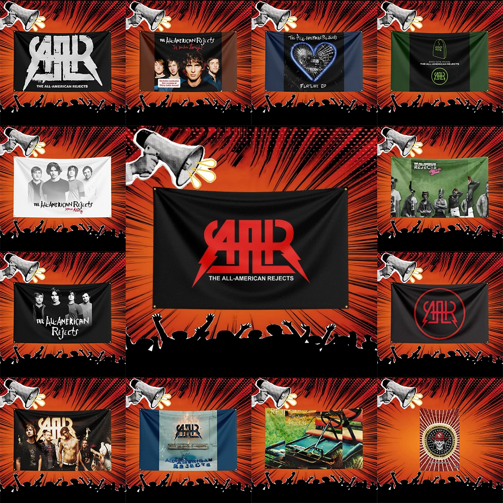 The All-American Rejects Inspired Rock Music Flag 3x5 FT Polyester Banner For Bedroom Wall Decor Music Fans Gift