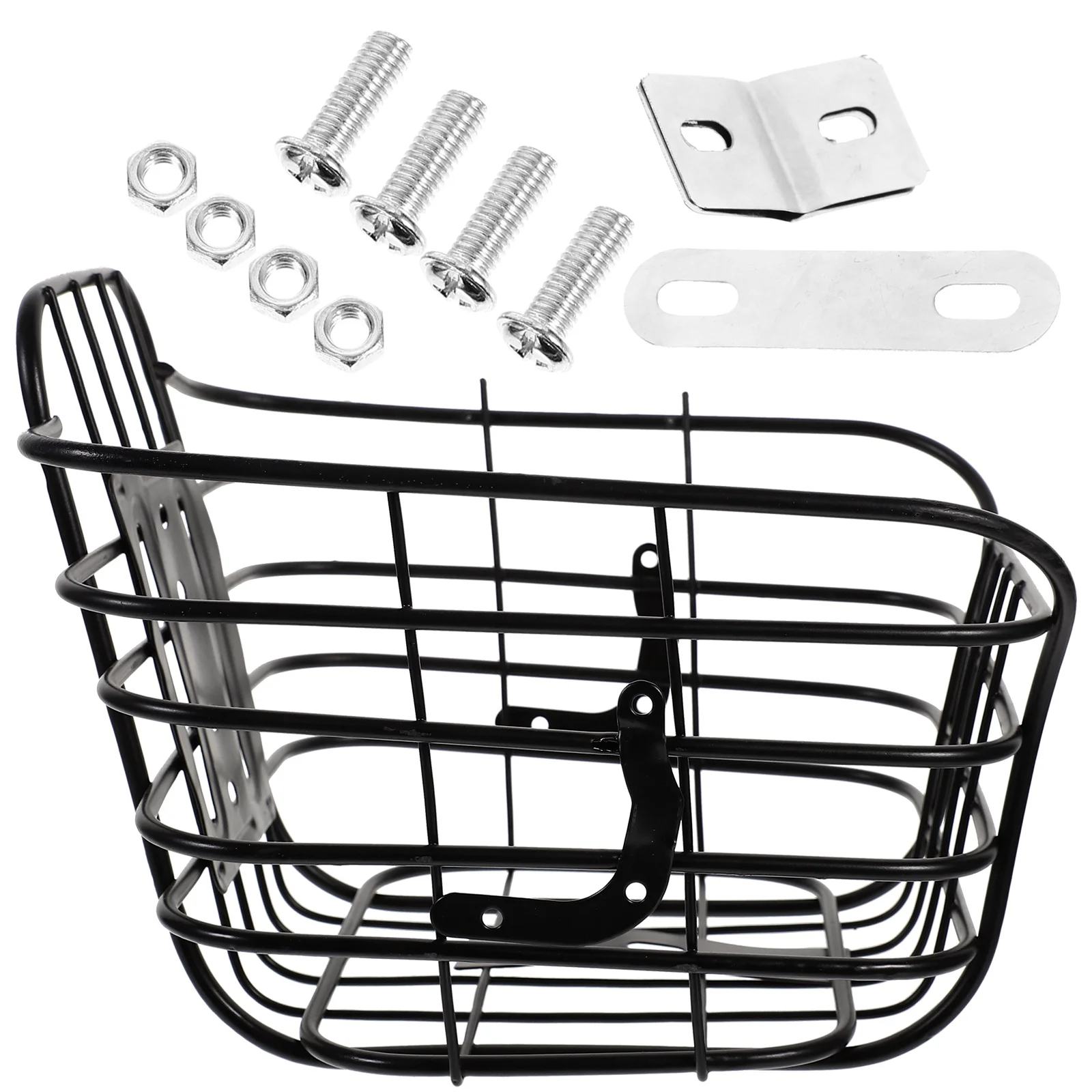 1PC Iron Basket Front Handlebar Hanging Basket Bike Storage Basket Bike Accessories Net Basket Bike Container