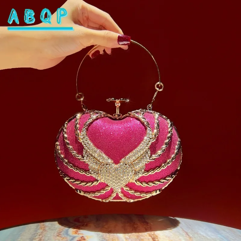 New Dinner Clutch Bag Dinner Party Clutch Bag Luxury Brand Diamond Shiny Fashion Personality Women's Shoulder Crossbody Bag