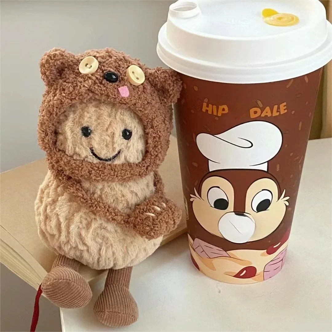 11cm 미니 인형 의류 복장 액세서리 Jellycat 땅콩 아이돌 인형 모자 가방 의류 인형 없음