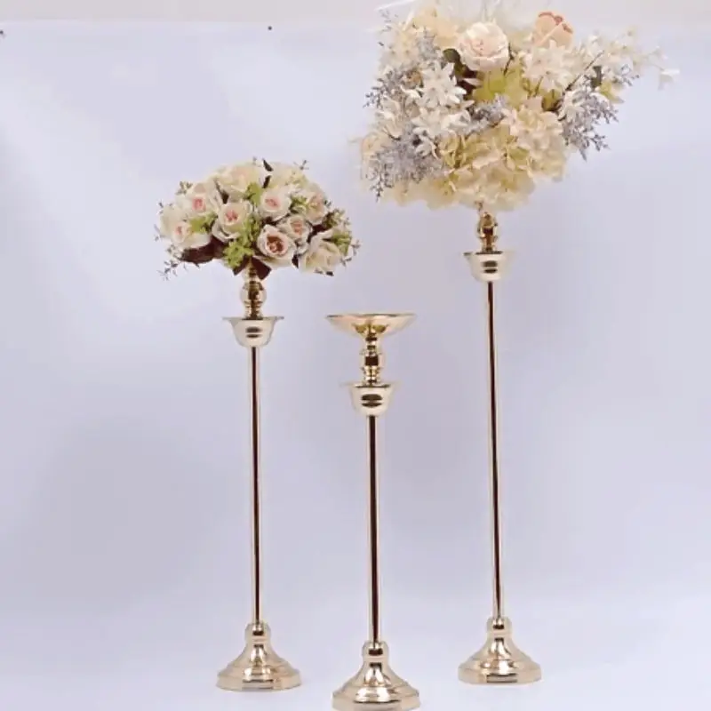 

10 PCS Plinth Garland Candle Holder Grand Event Party Backdrop Walkway Road Lead Wedding Table Flower Centerpieces Decoration