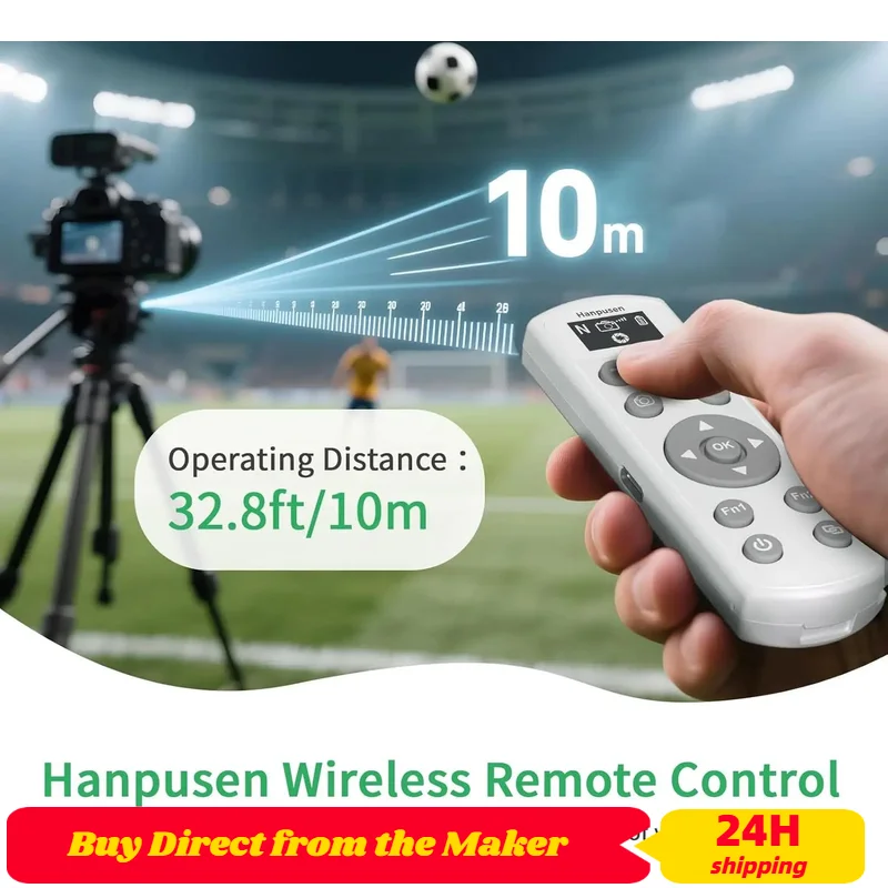 

White Wireless Remote Shutter Release with OLED Display For Nikon Z6II Z6III Z7II Z30 Z50 Zfc Z5II Z50II B600 A1000 P950 P1100