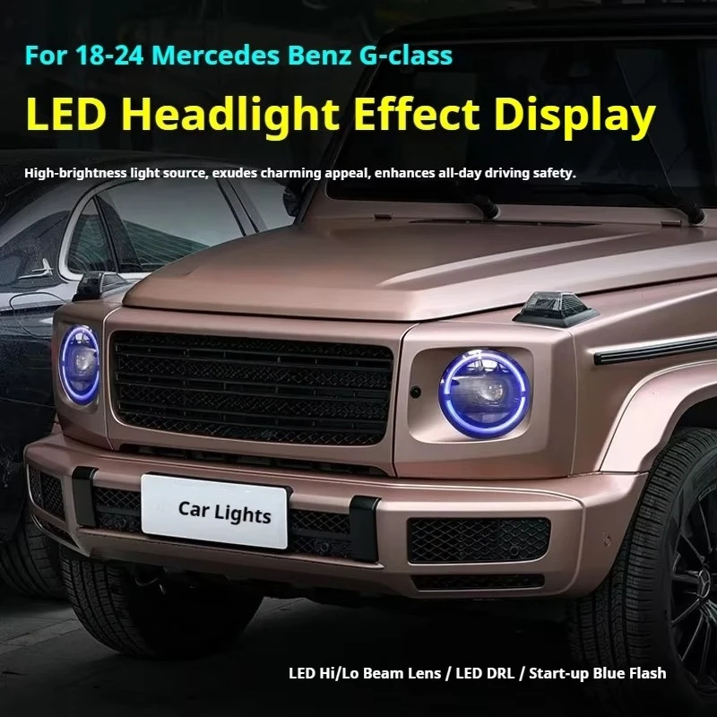FT Car Lights For Benz G-Class W463 LED Headlights 2018-2024 LED Projetor Headlamp Daytime Running Light Automotive Accessories