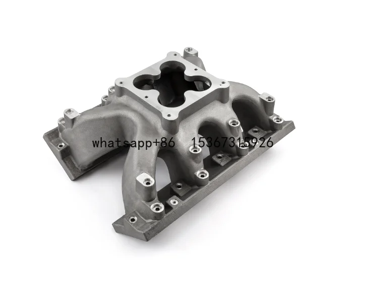 Customized casting intake manifold for Chevy G M LS1 LS2 LS6 4500 HiRise SBC engine