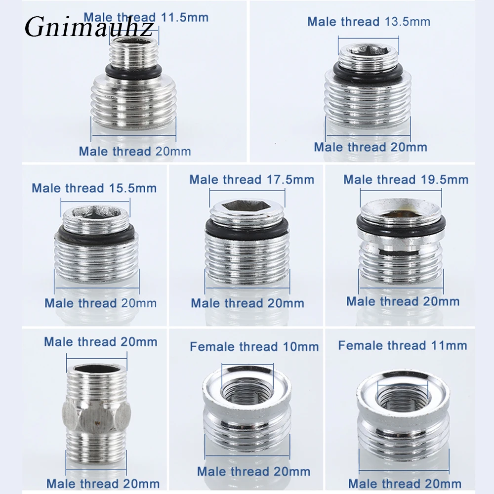 Shower Hose Faucet Quick Connector M14 M16 M18 M20 To G1/2 G3/4 Male Adapter Connectors