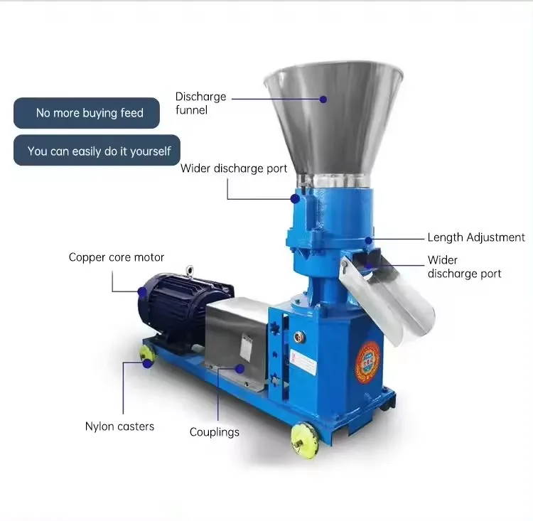

Feed Pellet Machine Household Chicken Goose Cattle Sheep Pig Rabbit Feed Machine Poultry Livestock Feed Pelletizer