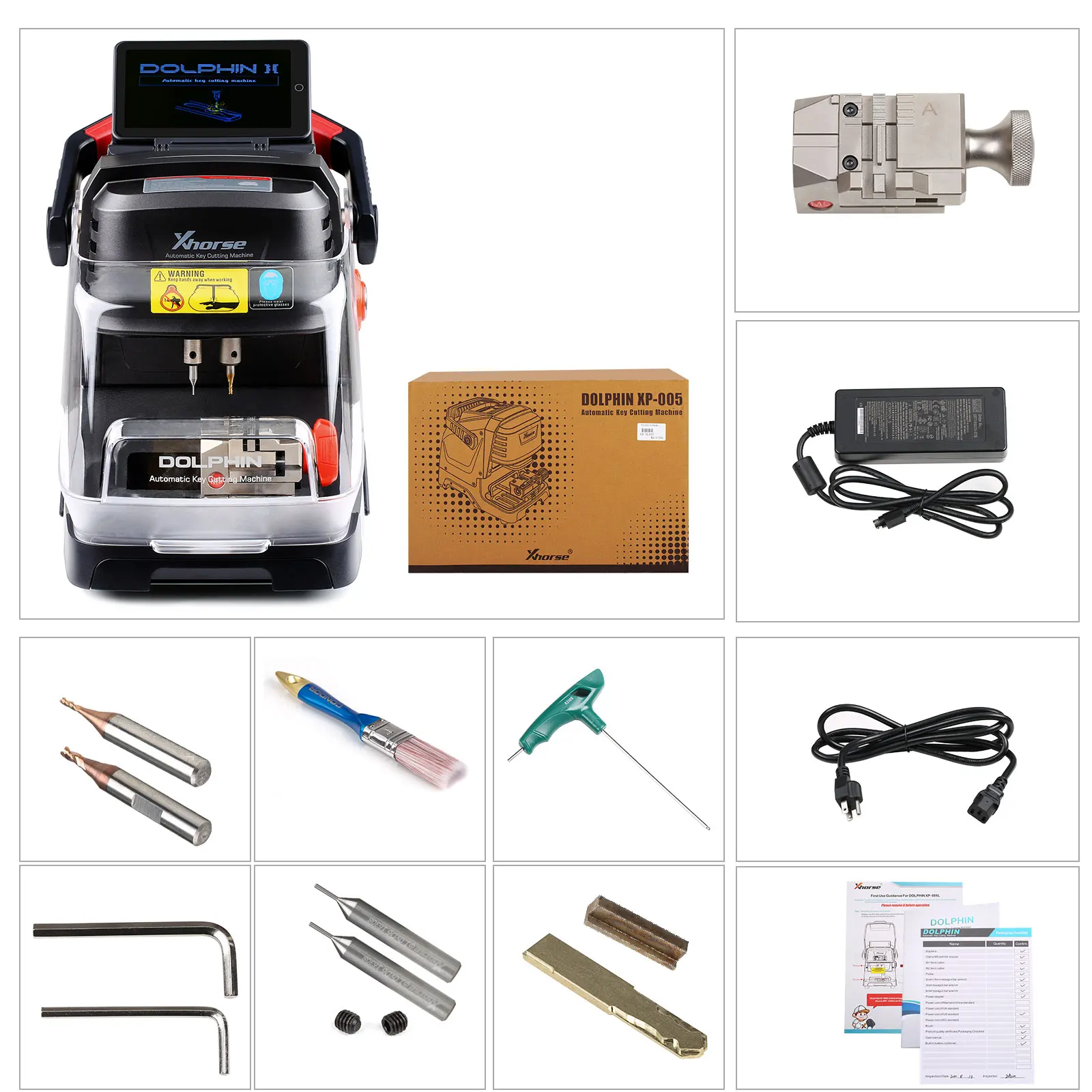 For Xhorse Key Tool Plus Pad with Xhorse Dolphin XP005L Key Cutting Machine Dolphin II Get 1 Free MB Token Everyday