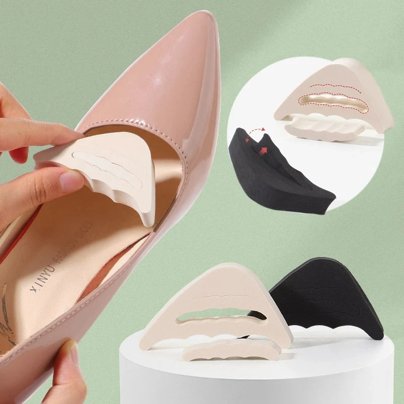 High Heel Toe Plug Insert Adjustment Size Insoles Women Shoes Toe Front Filler Cushion Pad  Anti-heel Drop Protector