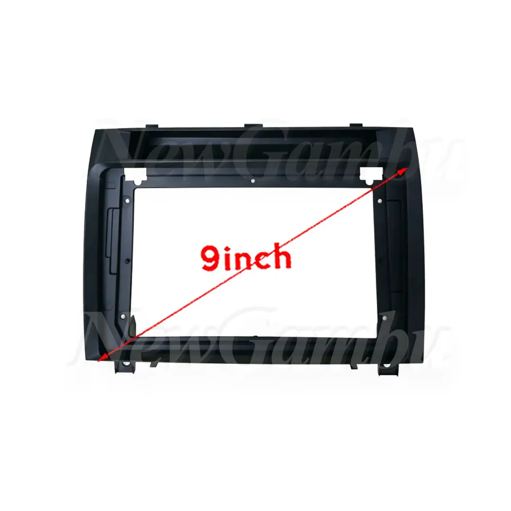 9 Inch Car Radio FIT For BENZ SLK 2010 Frame No Cable ABS PC Plastic Fascia Dashboard Plane Frame