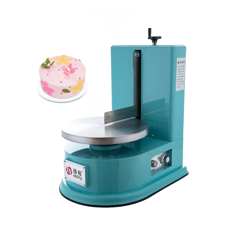 

220V Cake Cream Spreading Coating Decoration Machine Small Pastry Butter Cake Bread Cream Smoothing Spreader for Birthday