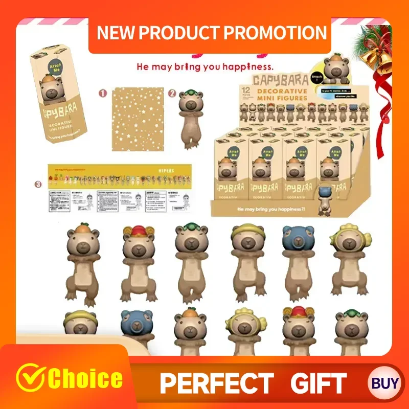 

Sonny Angel Capybara Series 1 12 Scale Miniature Toy Cute Animal Figure Collection Kawaii Home Decor Gift for Kids Blind Box