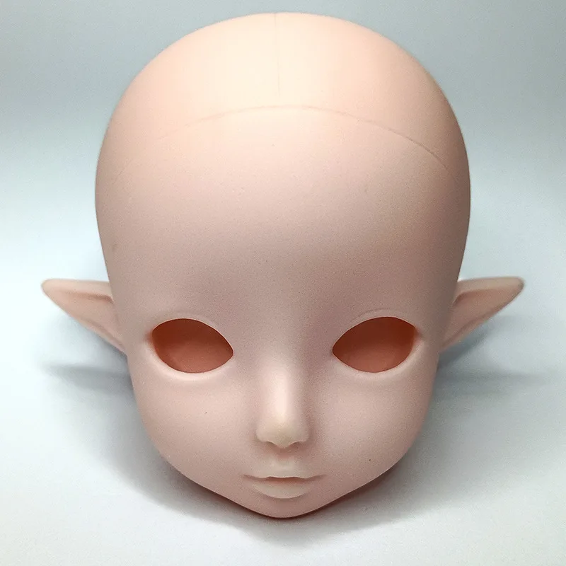 30 cm Elfenpuppenkopf 1/6 BJD Puppenkopf Zubehör Kein Make-up Weiße Haut Weichgummi Gils Spielhaus Praxis DIY Make-up Spielzeug