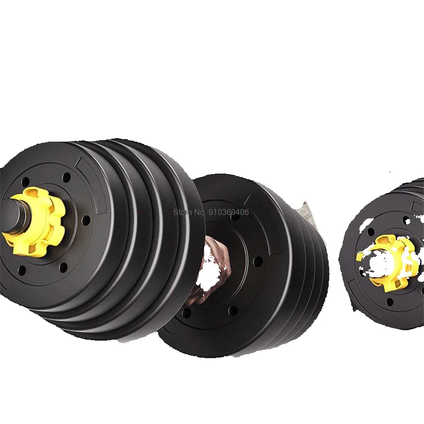 20kg/ 30kg/ 40kg Adjustable Dumbbell With 40cm Connecting Rod Can Be Use As Barbell for Men Exercise Equipment Detachable