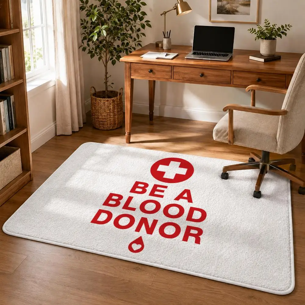 Organ Donor Pride Floor Mat Soft Flannel Rug Non Slip Washable Quick Dry Door Mat for Bathroom Kitchen Bedroom Home