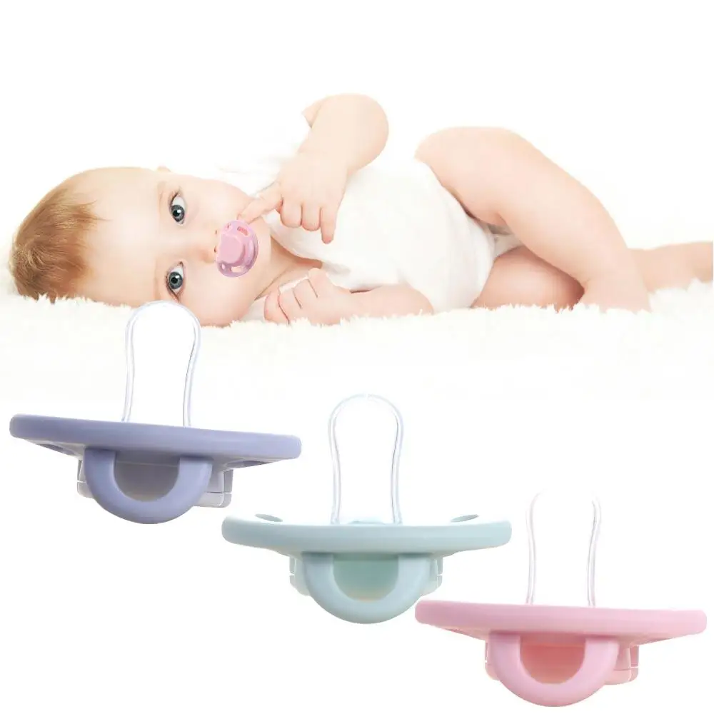 

Soft Silicone Round Head Newborn Bite Supplies Cartoon Baby Pacifier Soother Nipples With Storage Box Infant Sleep Nipple