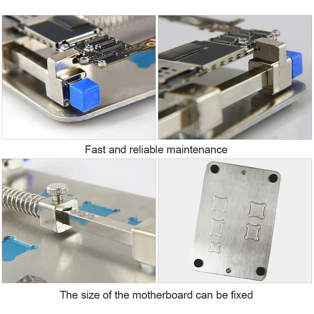BST-001D Soporte universal para PCB, accesorio de montaje de placa de circuito, estación de trabajo de soldadura para CPU iPhone A8 A9, circuito integrado