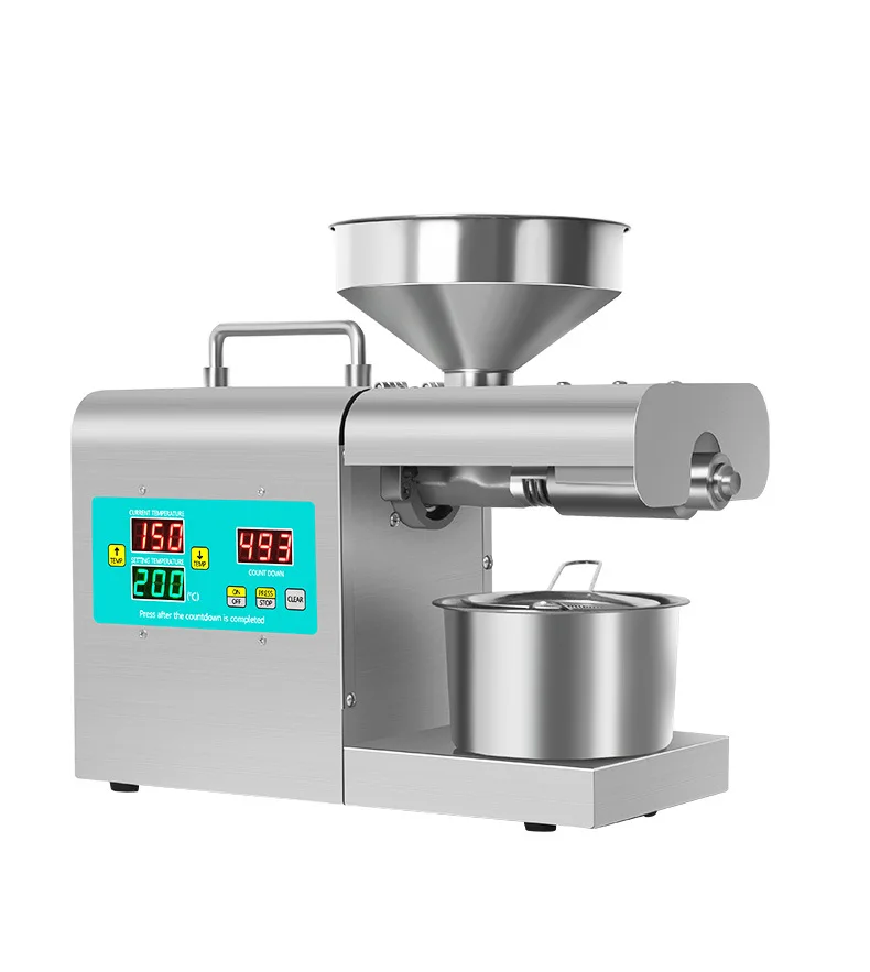 Stainless Steel Oil Press Machine Household Oil Extraction Machine Sesame Seeds Oil Press For Home Use