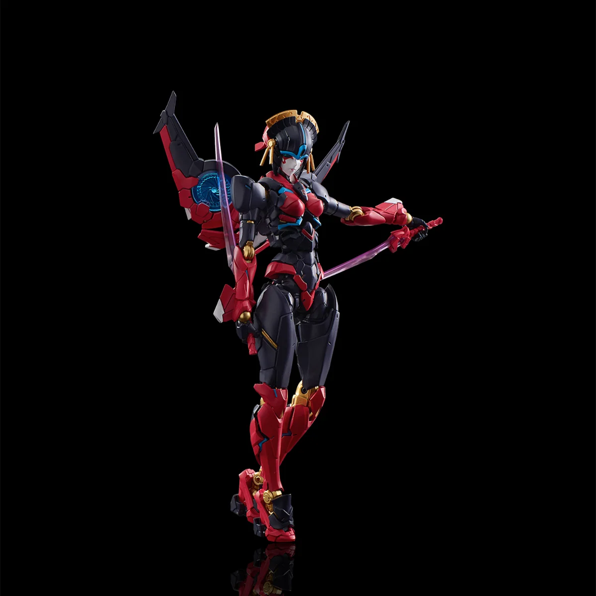 Officially Licensed Flametoys Furai Action Windblade Figure Anime Transformers Crossroad Character Model view 4