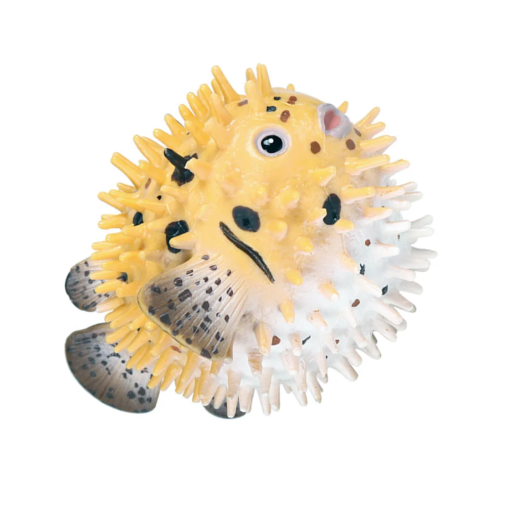 Simulation Puffer Fish Model Children Toy Ocean Creatures Illustration Science and Educational Simulated Marine Life Plastic