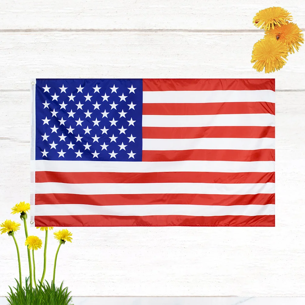 90 X150cm US Flags Americans for outside 3x5 Garden Game Event Cheering Parade Country