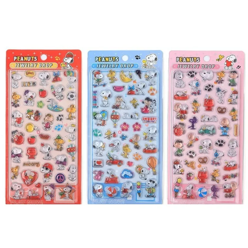 

Snoopyed 3D Stereo Stickers Cute Cartoon Design Kids Journal Decoration Stickers Acrylic DIY Scrapbooking Sticker for Children