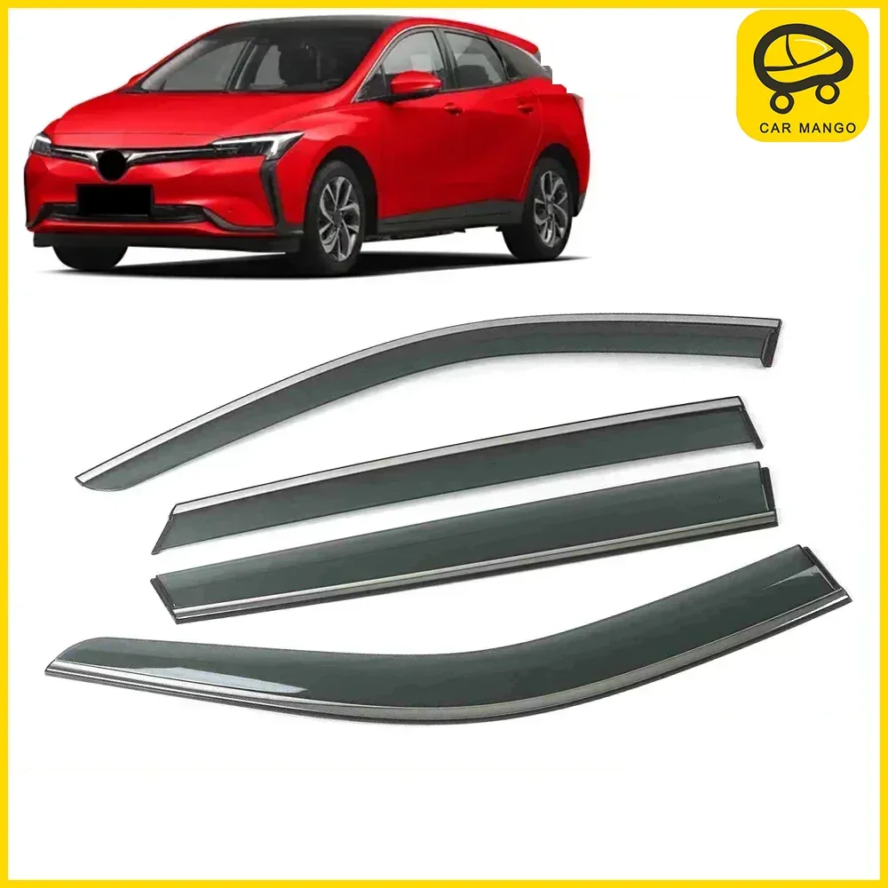 

Chrome Strips Rain Guards for Buick Velite 6 2019-2023 Window Visor Wind Deflectors Door Visor Vent Shades Ventvisor