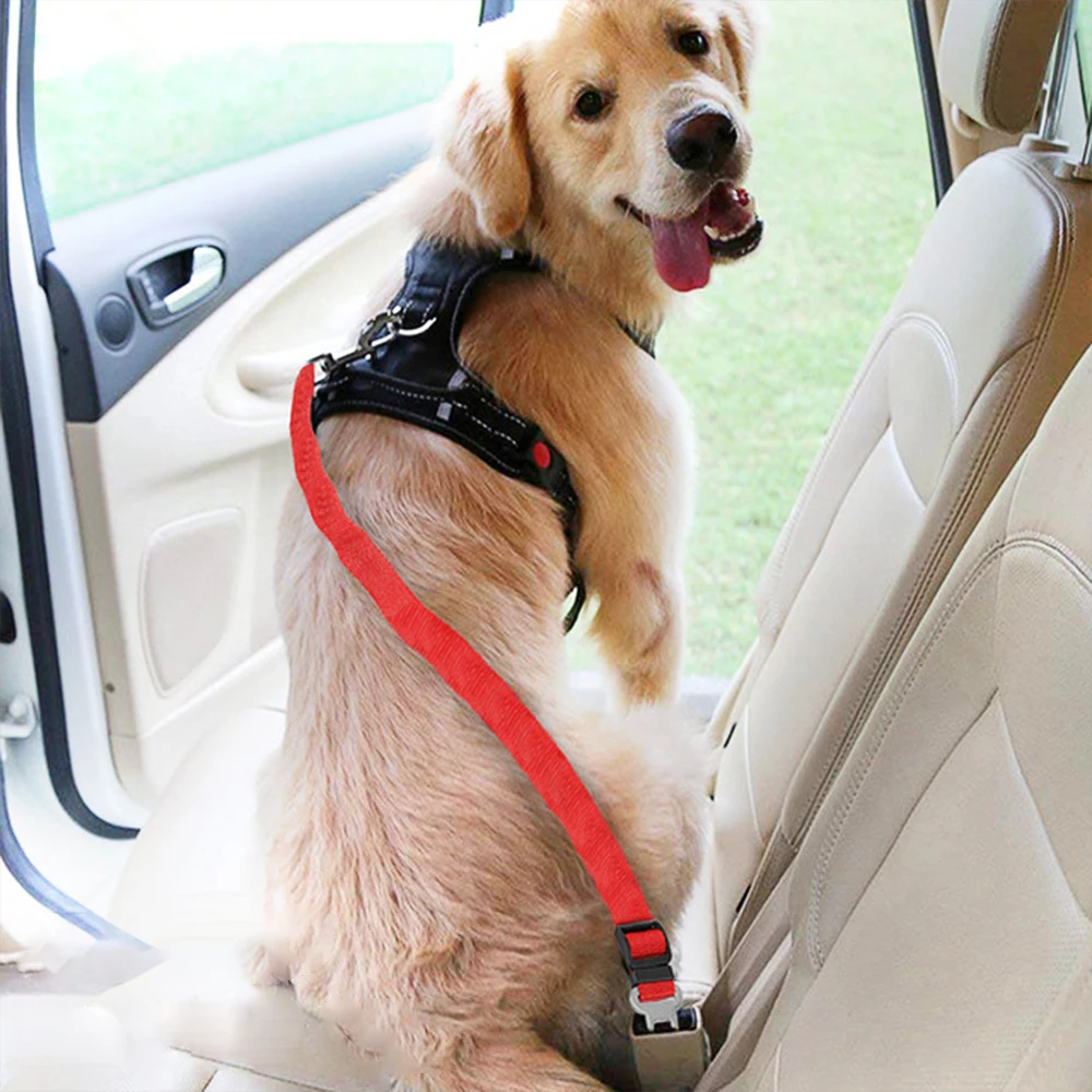 Adjustable Car Pet Dog Seat Belt Pet Towing Rope For VW Transporter T5 T4 Polo 6R 9N Caddy Passat B6 Touran Auto Accessories