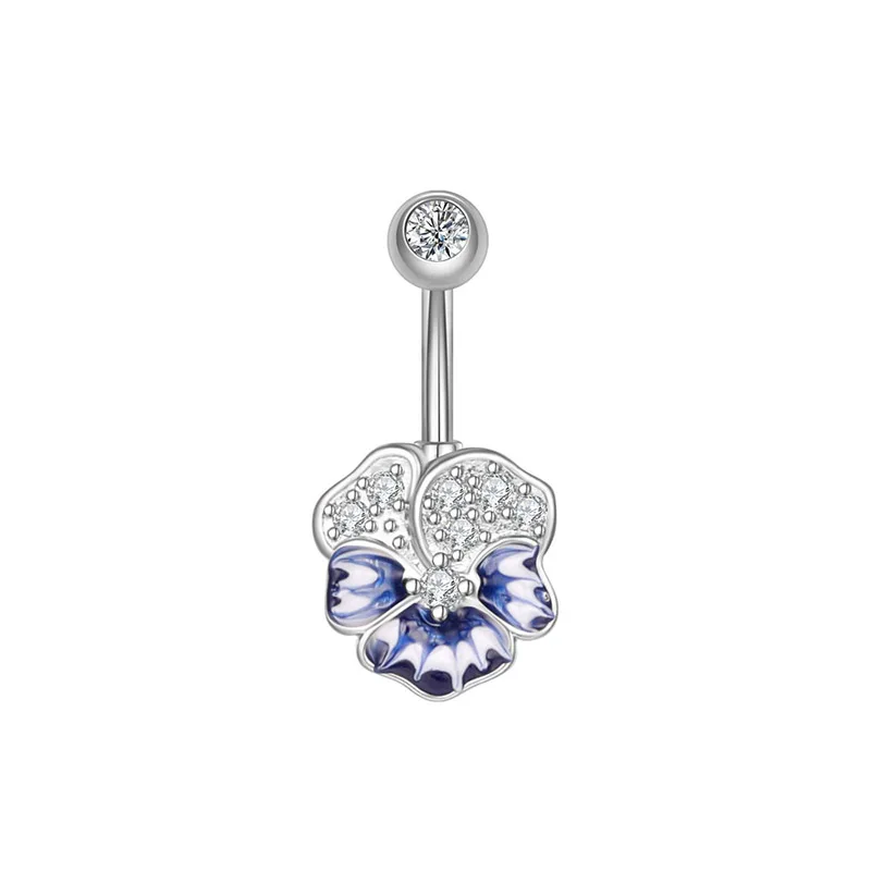 Butterfly Belly Button Ring for Navel Piercing