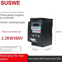 380V or 220V VFD variable frequency drive inverter 0.75/1.5/2.2/3.7/4/5.5/7.5/11KW motor speed controller manufacturer