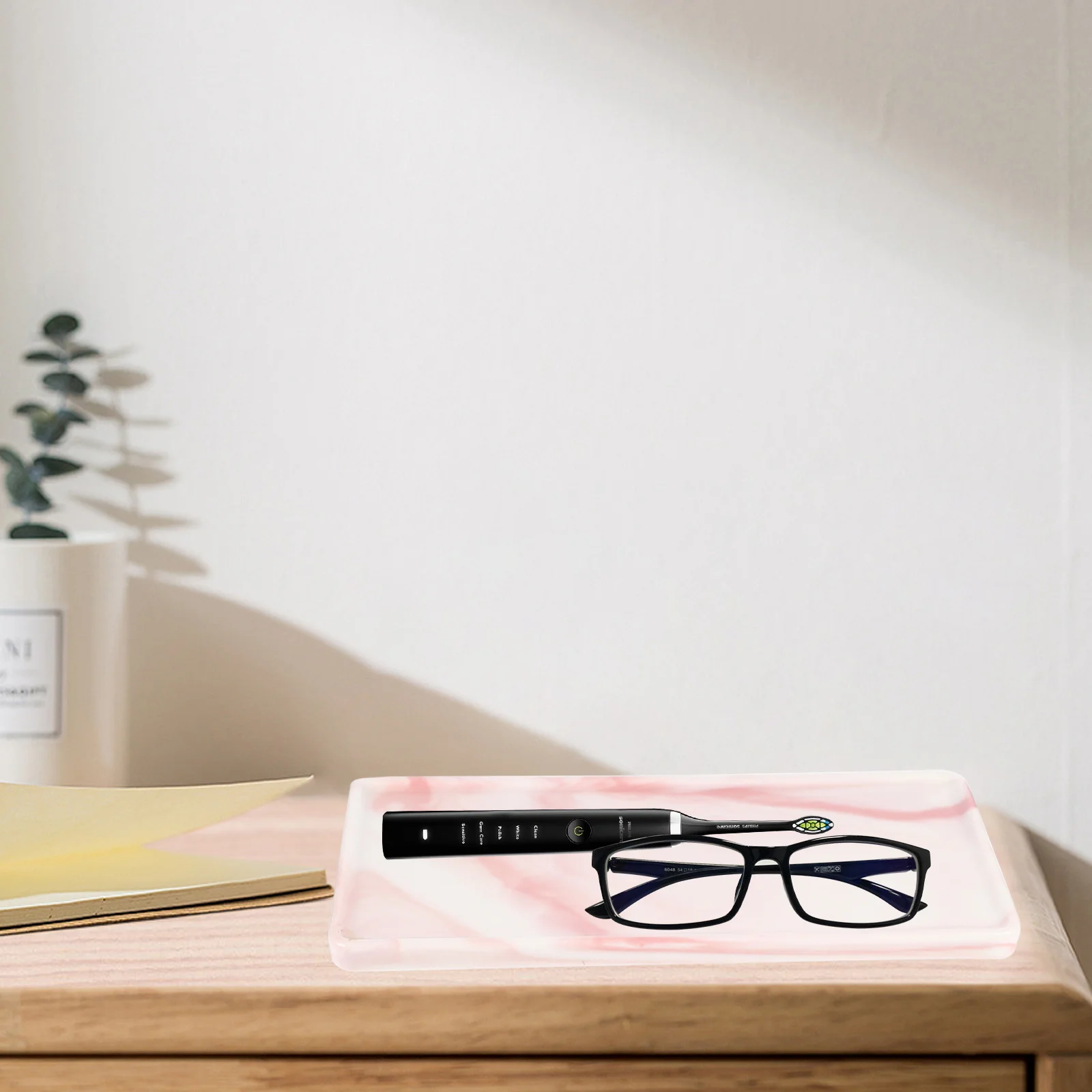 Керамический поднос, органайзер для туалетного столика для ванной комнаты, настольная тарелка для хранения косметики, туалетные принадлежности, контейнер для мелочей, креативный шик