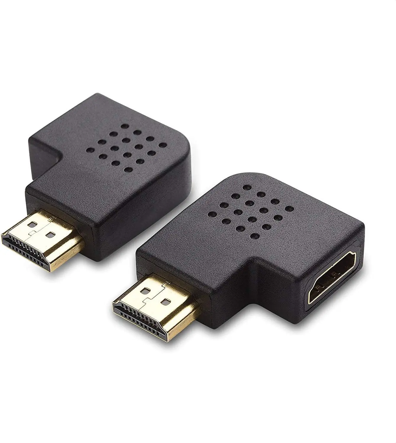 

Combo Pack Flat Right Angle Adapter ( 90 Degree Adapter) with 4K and HDR Support