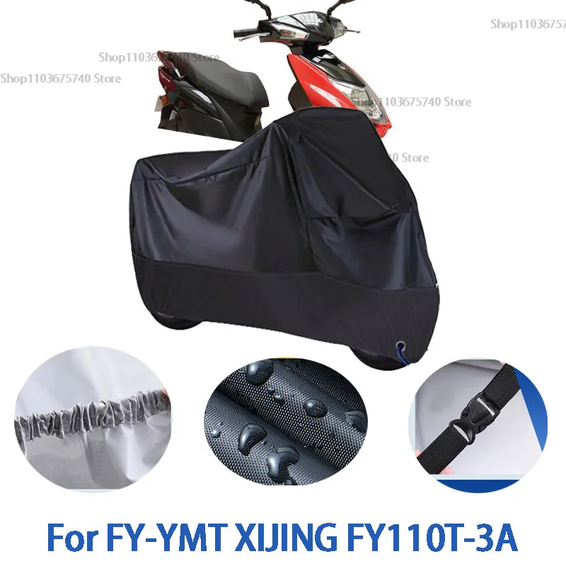 

Motorcycle Full Covers For FY-YMT XIJING FY110T-3A Car Outdoors Sun Protection Dust No Ear Thickened Oxford Clothcover