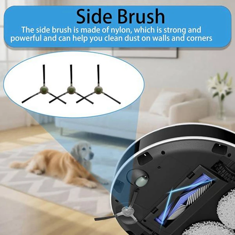 

19 Pcs for M3 Sweeping Machine Accessories Main Side Brush Mop Filter Dust Bags