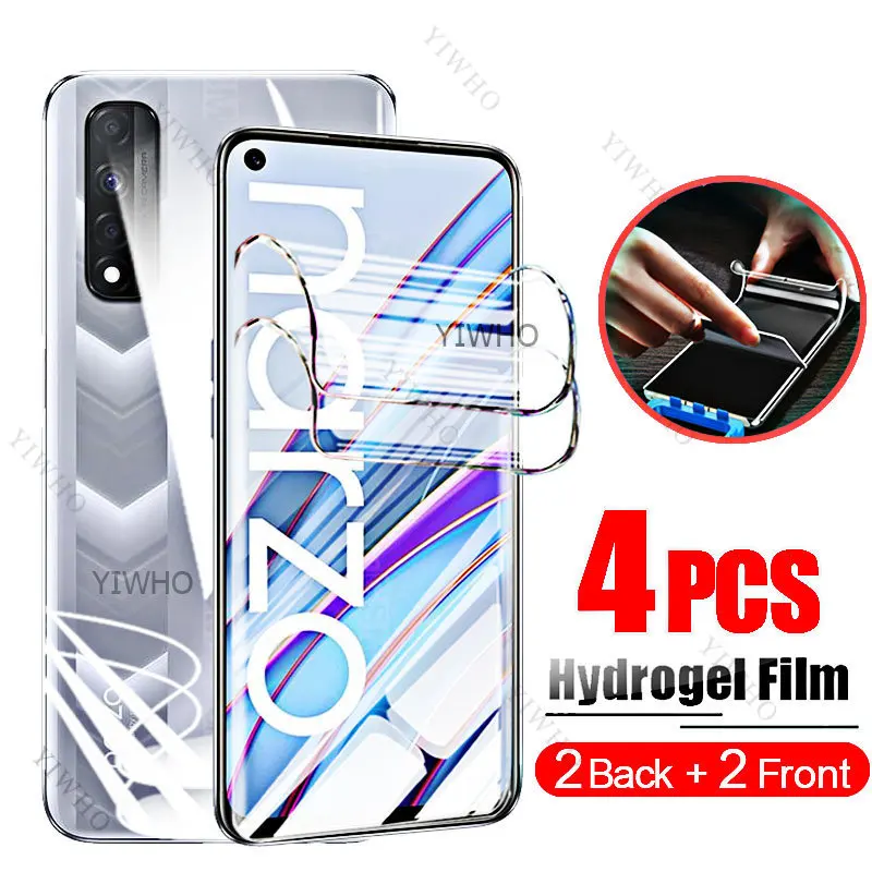 4Pcs For Realme Narzo 30 Hydrogel Film for Realme RMX2156 Narzo30 6.5