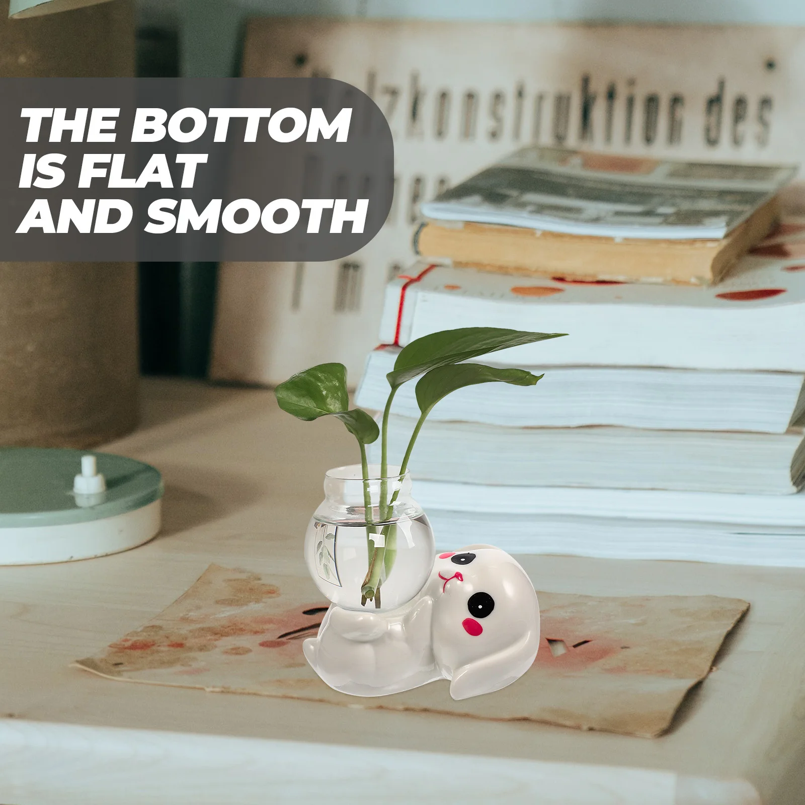 

Small Ceramic Rabbit Vase Glass Bud Vase Decorative for Flower Arrangement Desktop Home Wedding Party Decoration