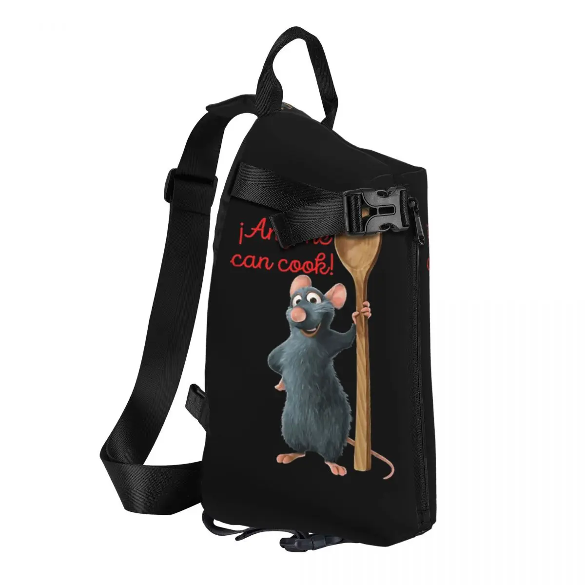 Ratatouille The Musical Chest Bag Men Sling Crossbody Backpack Chest Bag Traveling Hiking Daypack Shoulder Bag