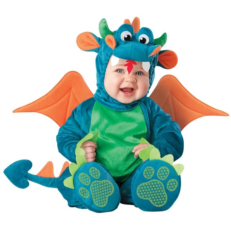 Halloween Drachen Kostüm für Baby Junge Mädchen Tier Cosplay Kleidung Nette Onesie Kigurumis Festival Chiristmas Outfit Set