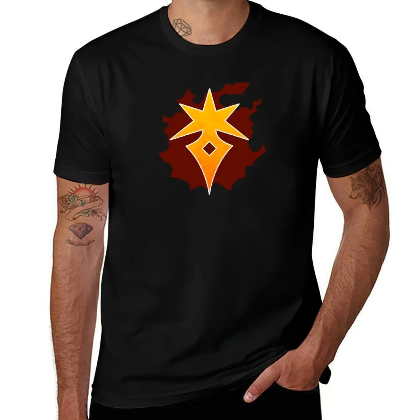 FFXIV DRK T-Shirt man t shirts high quality luxury brand T-Shirt