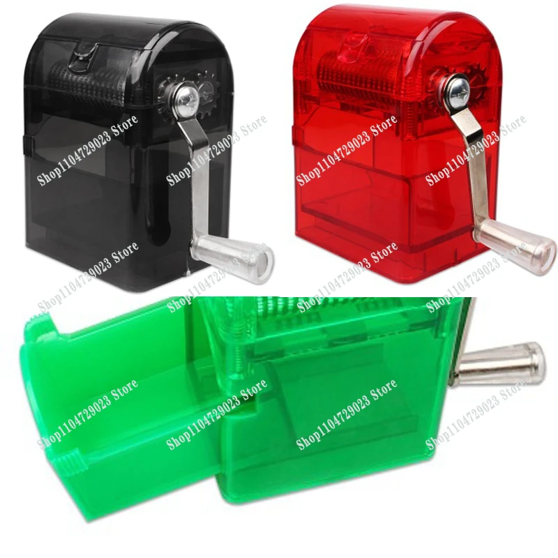 Factory direct sales of household small plastic cutting and grinding tobacco dual-purpose  hand-cranked cigarette grinding tool