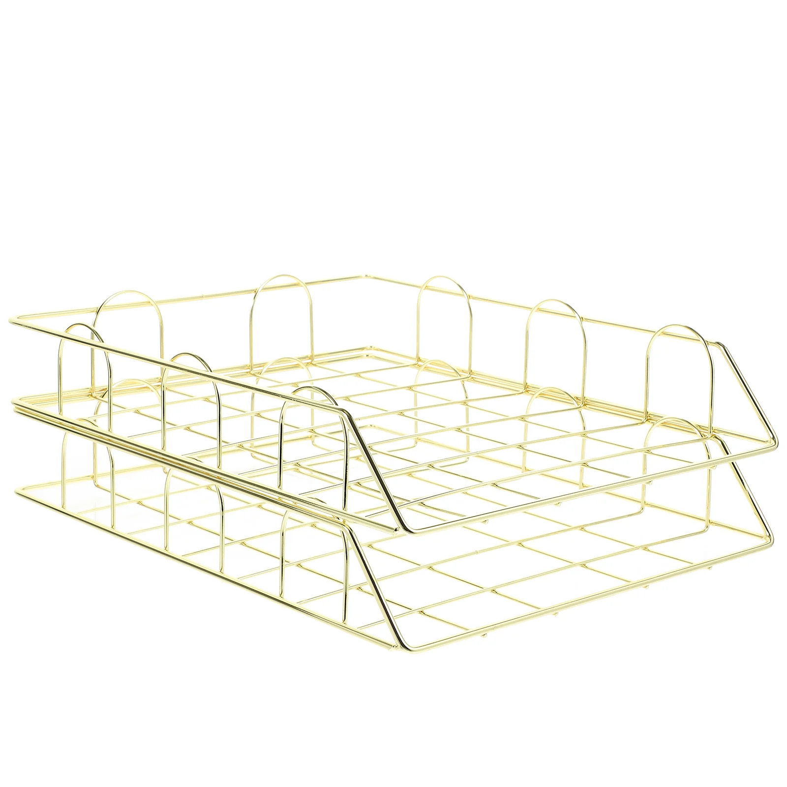 2 Pcs Desk Organization Black Magazine Holder Office Desks Storage and Iron Metal File Organizer Important Document Folder