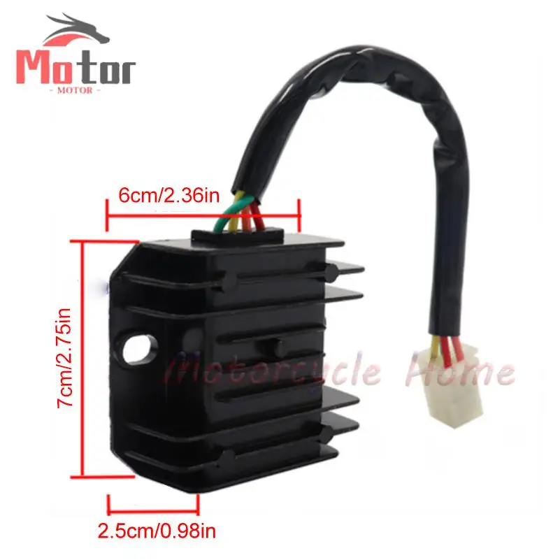 HOT SALE For 150-250CC Motorcycle Gy6 50 150cc Scooter Moped Rectifier 4 /5Wires 12V Aluminium high quality 4 pin 5pin