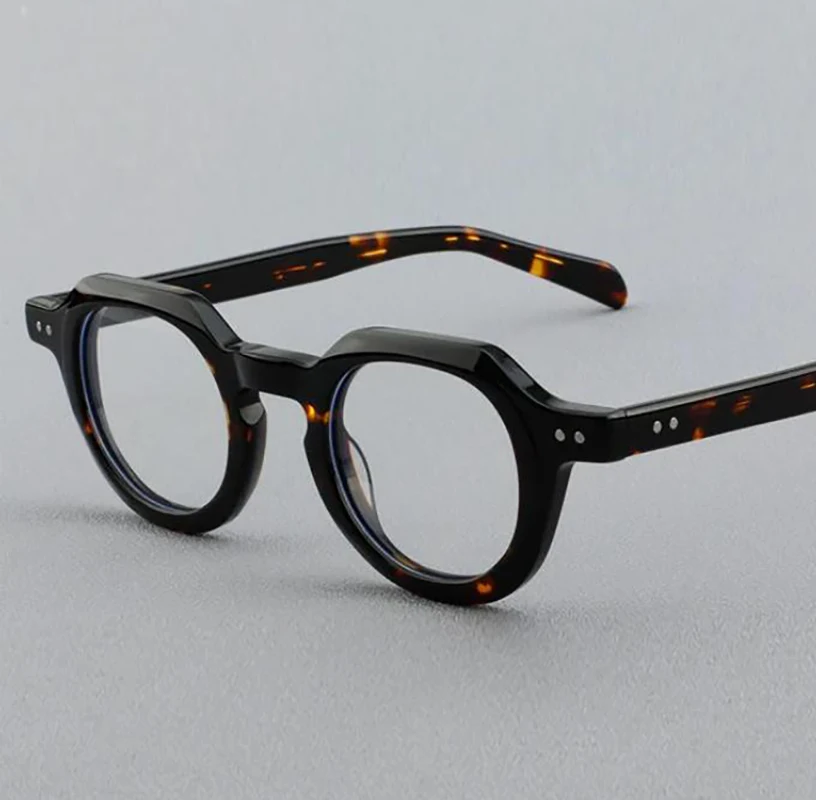 

Vintage Handmade Acetate Eyeglasses Frame Men High Quality Glasses Frame Women Retro Luxury Brand Designer Eyewear