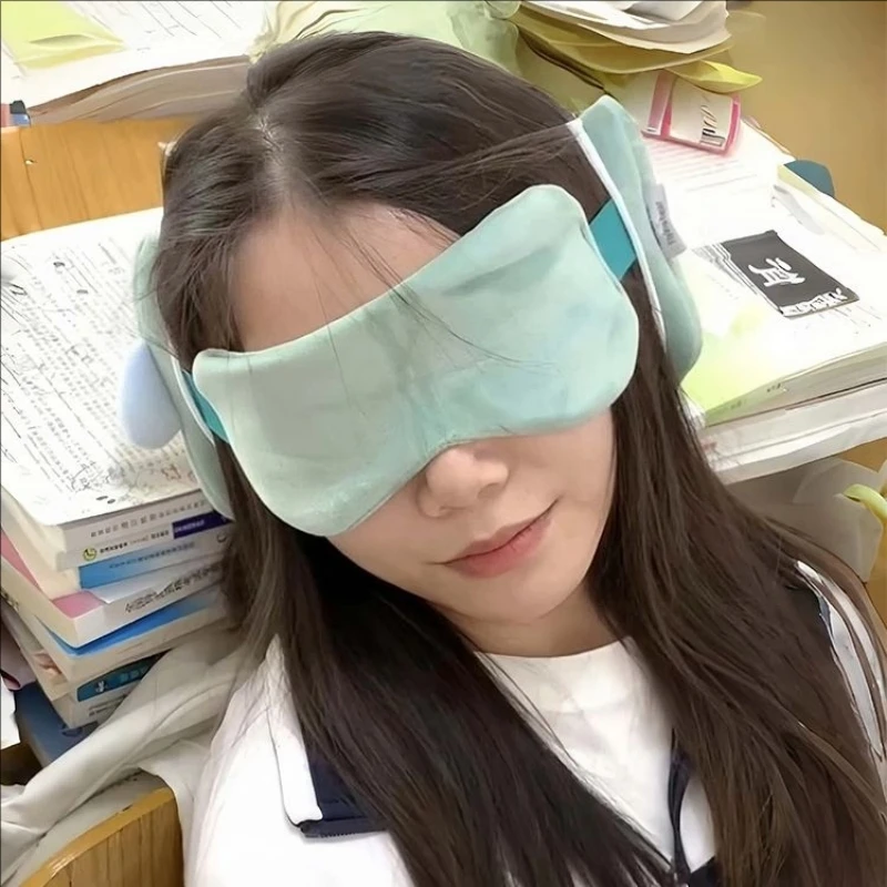 2-in-1 Travel Portable Pillow Deformation Sleeping Eye Mask Pillow Cartoon Cute Multifunctional Travel Flight Sleep Neck Pillow