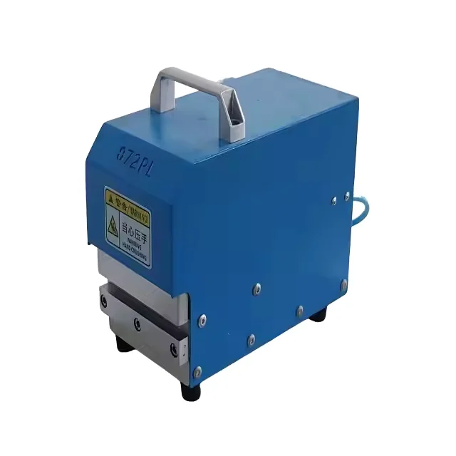 2026-Pneumatic Edge Pressing Machine High Speed Folding Purse Edging Machine Leather Wallet Press Flattening Machine