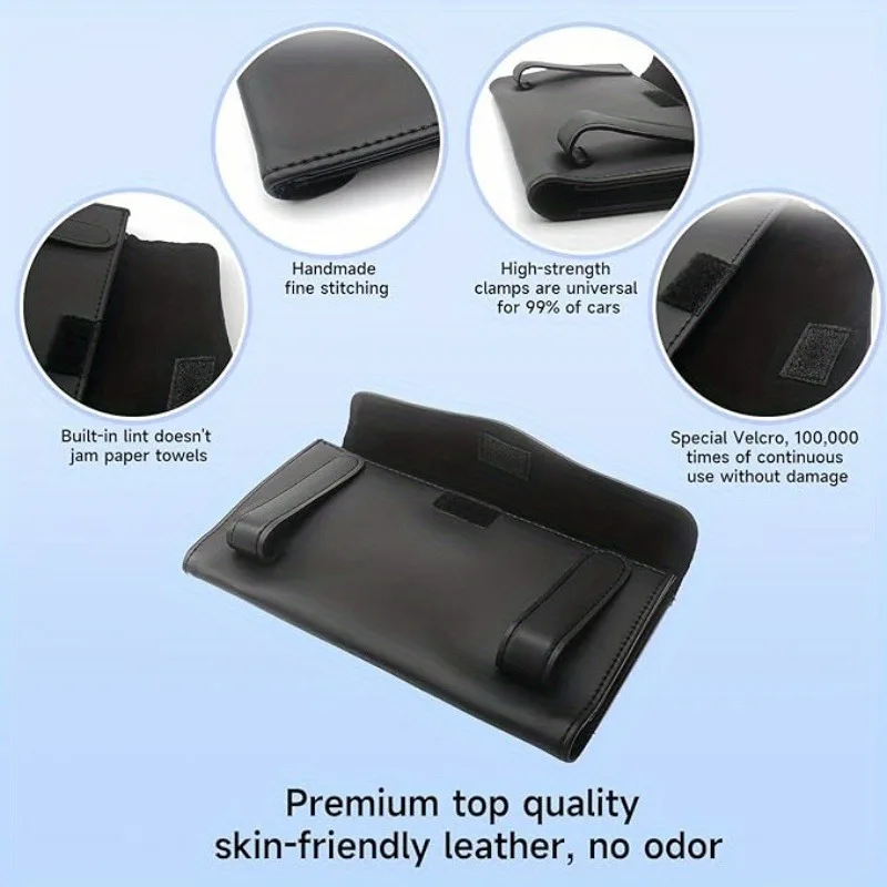1 Pcs Car Tissue Box Towel Sets Car Sun Visor Tissue Box Holder Auto Interior Storage Decoration for BMW Car Accessories