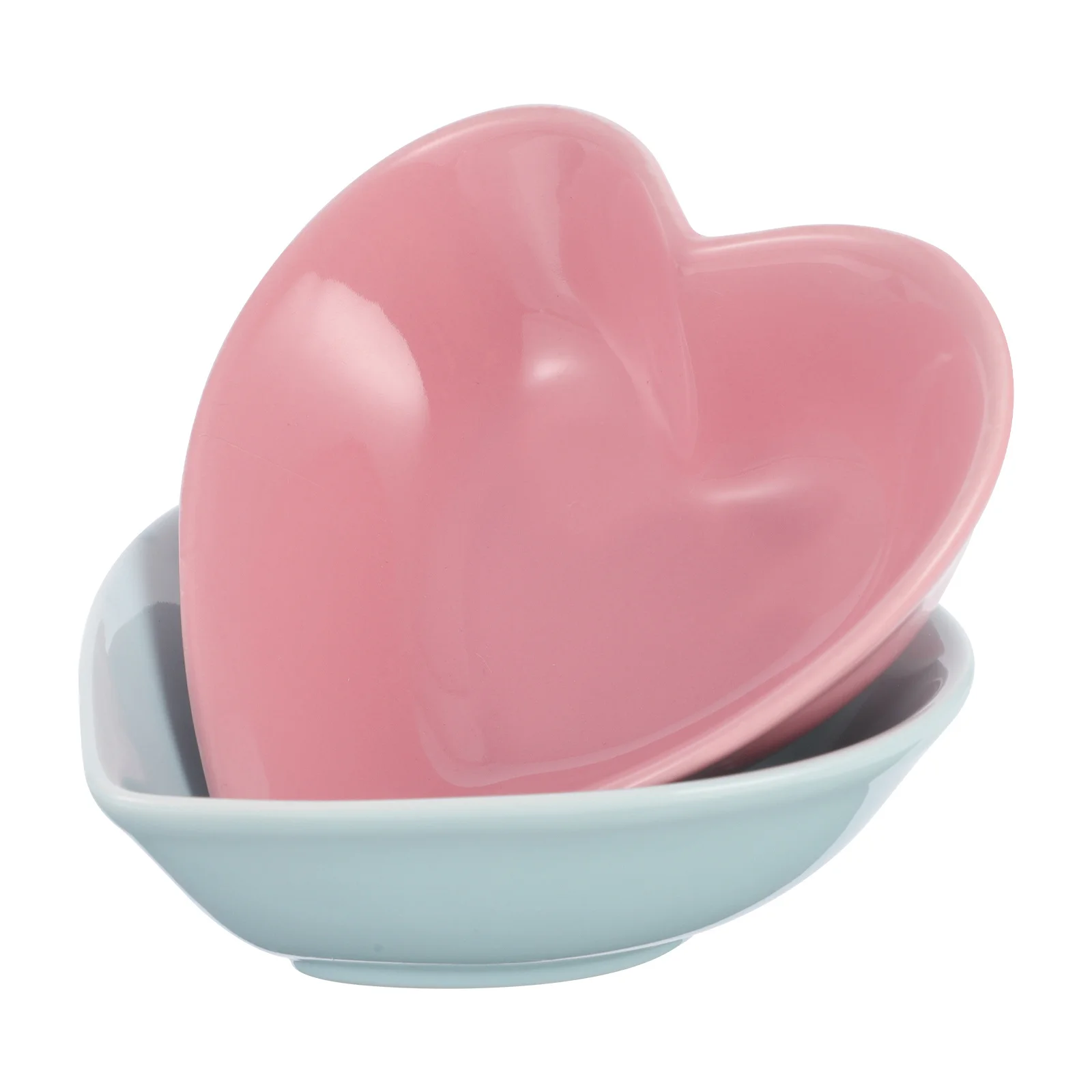 

2Pcs Heart Shape Ceramic Food Serving Bowls Dessert Bowls for Salad Ice Cream Fruit Party Serving Ice Cream Bowl