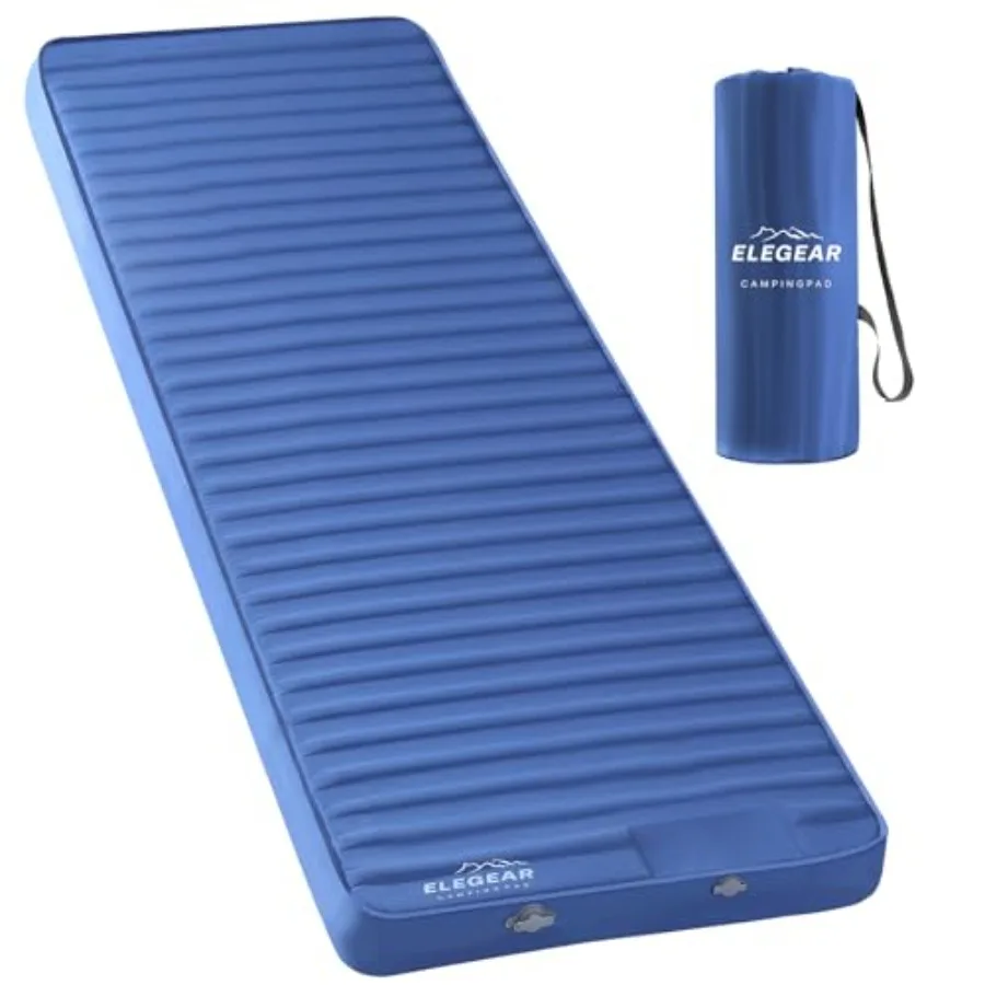 

CumbreX™ Air and Foam Camping Sleeping Pad HexaFoam Camping Mattress Pad with Built-in Feet Pump Memory Foam Camp Pad 4-Season